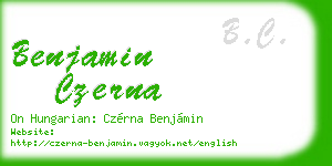 benjamin czerna business card